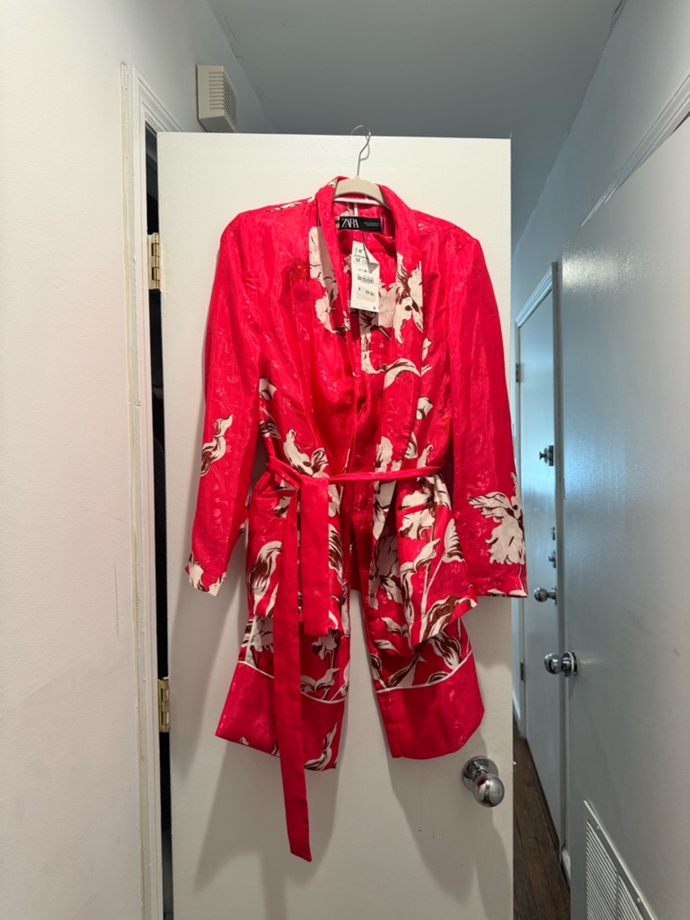 Zara floral printed pant suit